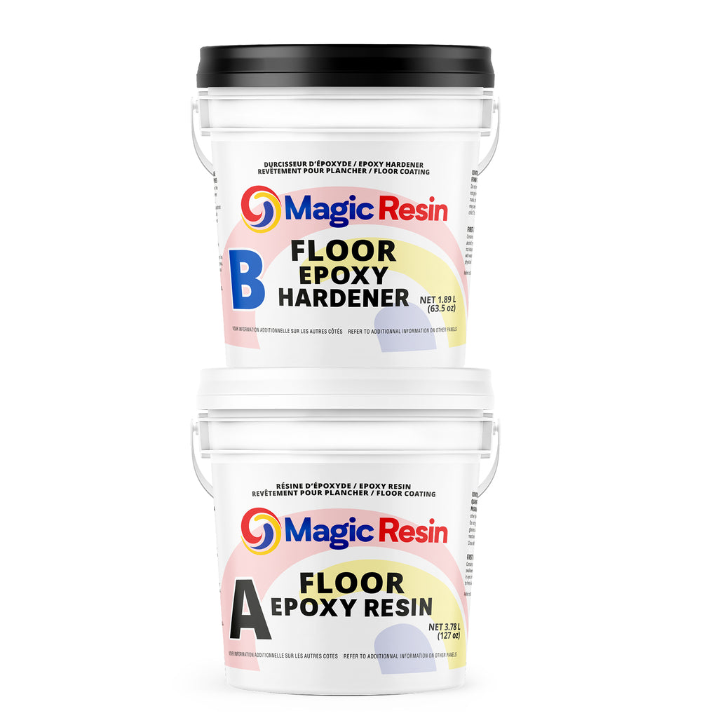 Clear | Floor Epoxy Resin for Garages, Basements, Warehouses, Retail Stores | Choose Size