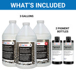Light Gray | Floor Epoxy Resin for Garages, Basements, Warehouses, Retail Stores | Choose Size