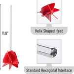 EPOXY RESIN MIXER | HELIX DRILL ATTACHMENT | 11.8 INCHES