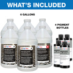 Light Gray | Floor Epoxy Resin for Garages, Basements, Warehouses, Retail Stores | Choose Size