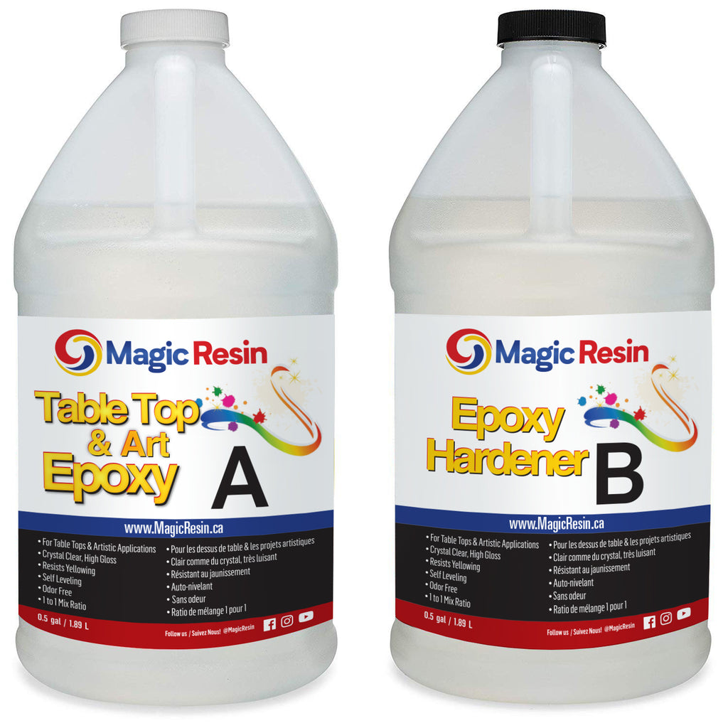 1 Gallon | Table Top & Art Clear Coating Epoxy Resin Kit | Free Express Shipping