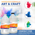 2 Gallon (7.6 L) | Art & Craft Epoxy Resin Kit | Includes 3 pairs of gloves, 2 cups, 4 sticks & 5 x 5g mica powder bags | Free express shipping - Magic Resin USA