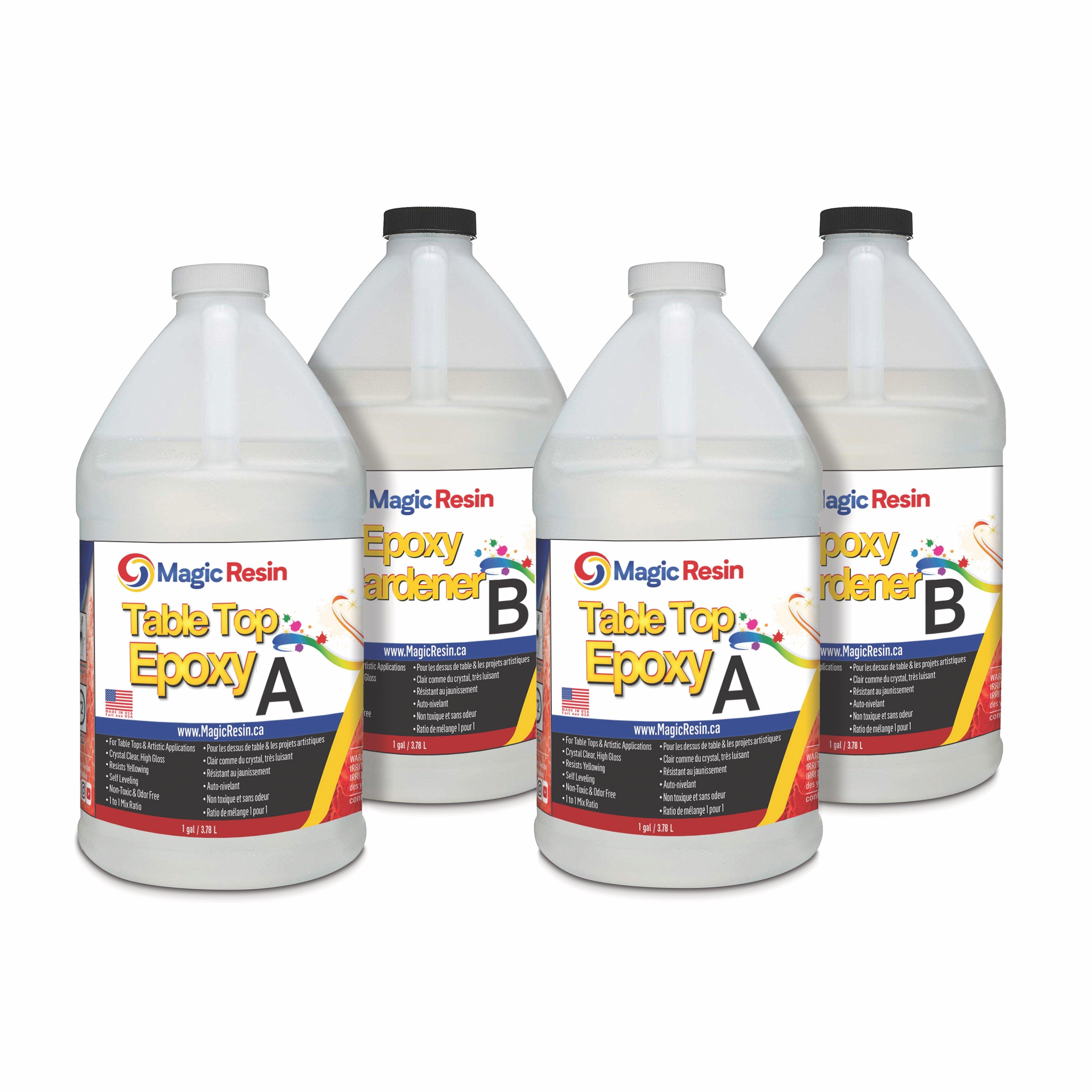 4 Gallon, Table Top & Art Clear Coating Epoxy Resin Kit