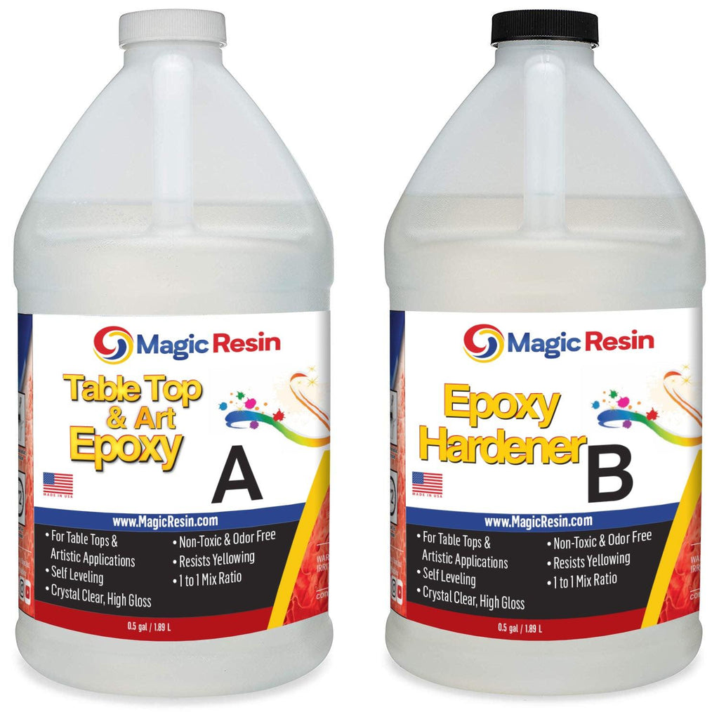 1 Gallon (3.8 L) | Premium Quality Clear Epoxy Resin Kit | Free Shipping-Magic Resin