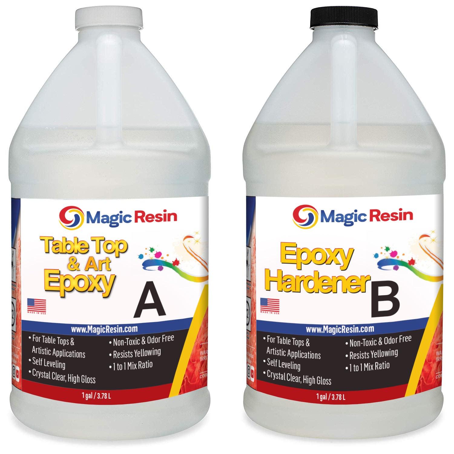 2 Gallon Epoxy Resin Kit - Clear Epoxy Resin for Countertop, Table
